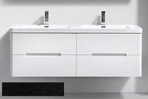 Venice 1500 Rustic Black Four Draw Vanity Set