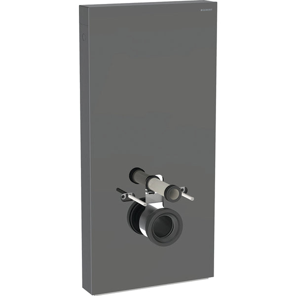 Geberit Monolith Plus sanitary module for wall-hung WC, 101 cm, front cladding made of glass Lava G