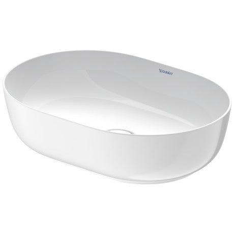 Luv Washbowl Countertop Basin Polished White 600x350mm