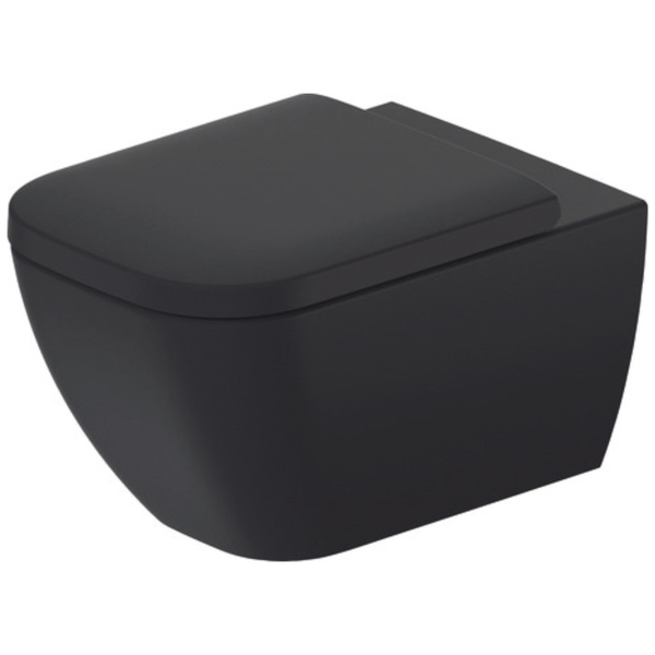Duravit Happy D.2 Wall-Mounted, Durashield (Pan Only) - Anthracite Matt