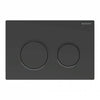Omega20 Dual Flush Plate - Matt Black/Black