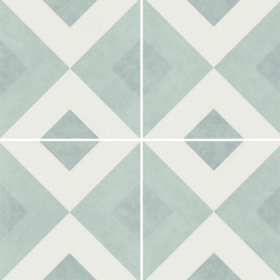 H15 Brianna Acqua 150x150x8.6mm Porcelain Matt Tiles (1.00sqm/box)