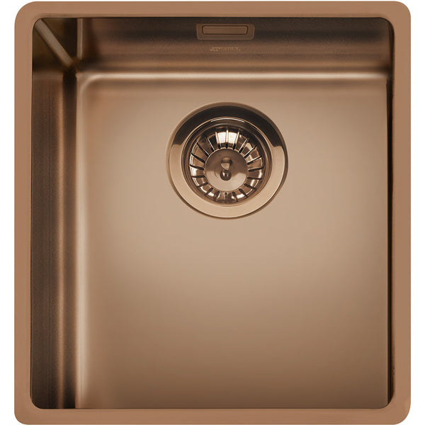 Mira Collection - Copper PVD Brushed Single Bowl 4 UndermountInstallation 404x344