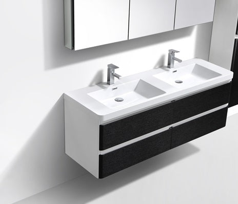 Milan 1500 Vanity Set 1500X480X500 Black