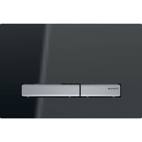Sigma50 actuator plate for dual flush, metal colour chrome-plated: chrome-plated, lava