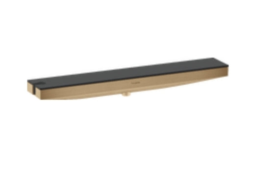 Hansgrohe Rainfinity Wall Outlet Porter 500 With Shower Holder And Shower Shelf Left Brushed Bronze
