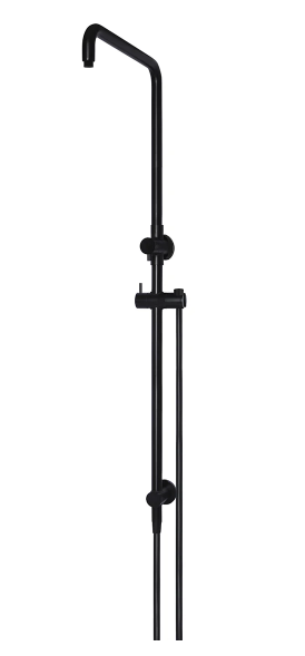 Meir Shower Column with Hose (excludes Rose and Handshower) - Matte Black
