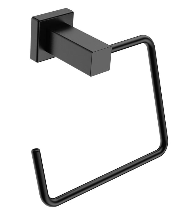 8541 Towel Ring Open - Matt Black