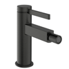 Finoris Single lever bidet mixer with push-open waste set Brushed Black Chrome