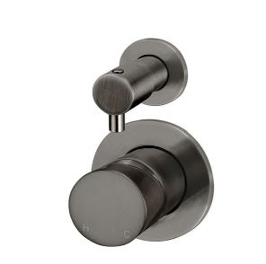 Round Pinless Diverter Mixer Gun Metal