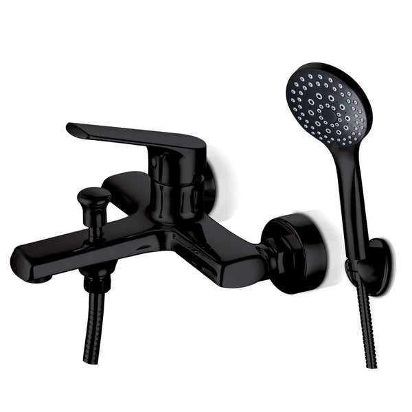 Magnetite Bath Mixer C/W Handshower Black