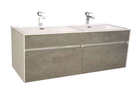 Simplicity 1600X480X450 Vanity & Basin- Cement