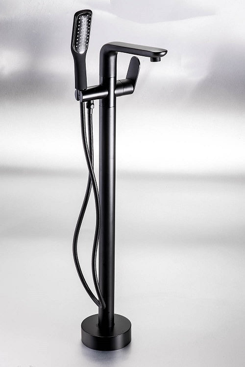 Genova Black Freestanding Bath Mixer
