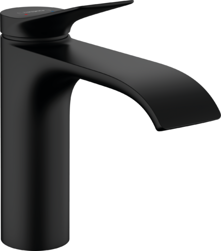 Hansgrohe Vivenis Single Lever Basin Mixer 110 Without Waste Set Matt Black