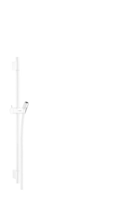 Hansgrohe Unica Shower Bar S Puro 65 Cm With Isiflex Shower Hose 160 Cm Matt White