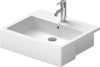 Vero Semi-Recessed Wash Basin White550 X 470mm