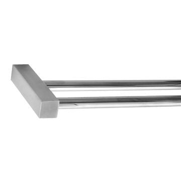 Quantum Stainless Steel Steel Double Rail 800mm - Polished