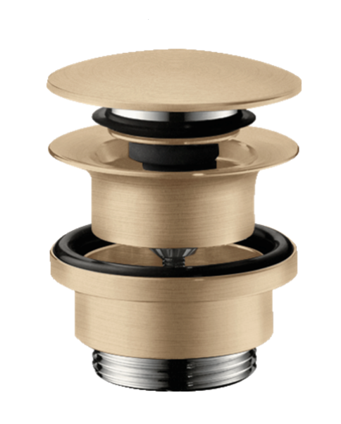 Hansgrohe Waste Set Push-Open For Basin And Bidet Mixers Brushed Bronze