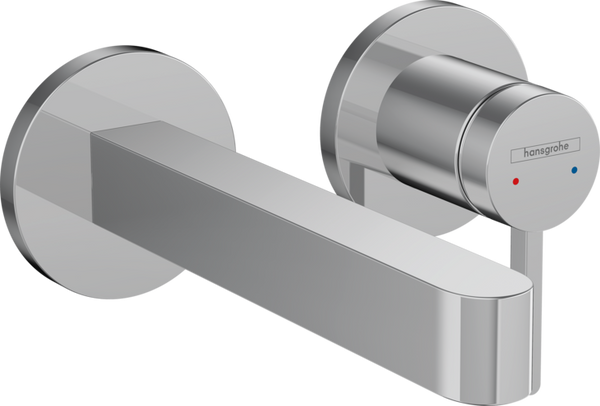Finoris Single lever basin mixer for concealed installation wall-mounted with spout Chrome
