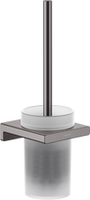 Hansgrohe Addstoris Toilet Brush Holder Wall-Mounted Brushed Black Chrome