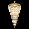 34xE14 Clear Crystal 12 Tier Chan S/Gold