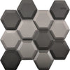 Prism Dark Grey Hexagonal 73x73 223x258 (17 Sheet / m²)