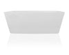 Alexa Freestanding Bath Polished White 1550x650x540mm