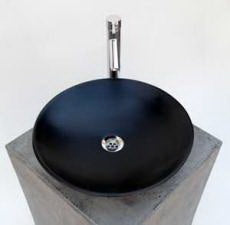 Japanese Countertop Round Black 430x430x90mm