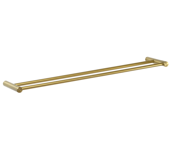 Accessories 88 Brushed Brass Double Towel Rail 600mm