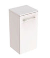 Selnova Square Low Cabinet With One Door For Vanity Basin Slim Rim White