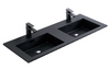 Lave Resin Bain Black Double 1500mm