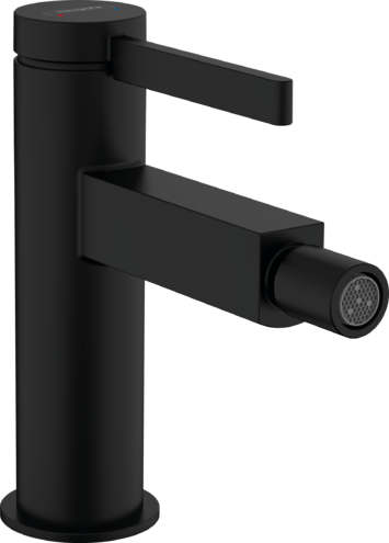 Hansgrohe Finoris Single Lever Bidet Mixer With Push-Open Waste Set Matt Black