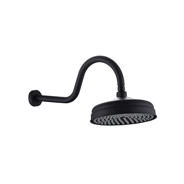 Bijiou Shower Rose Including Arm 200mm La Pucelle Black