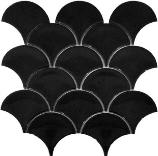 Fan Black Gloss (90x85x6) 259x273 (16 Sheet / m²)