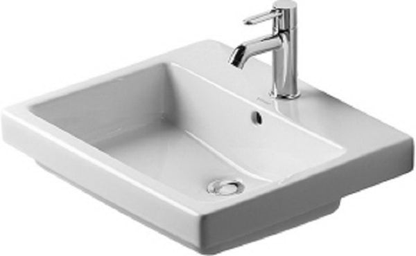 Vero Drop In Vanity Wash Basin White550 X 465mm