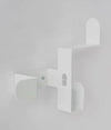 White Robe Hook Made From Powder Coated Treated 3Cr Mild Steel 150mm200mm (H) 50mm (W)