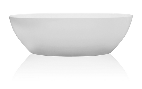 Alana Freestanding Bath Polished White 1630x773x500mm