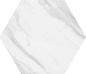 Hexagon Carrara 250x218x10mm