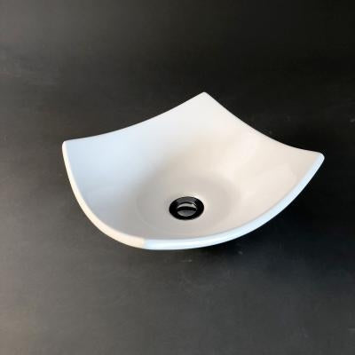 Square Countertop Basin White 330x330x160mm