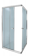 Shower Door Aqua Lux Bright Chrome Cnr Entry 880x880x1850