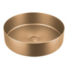 Round Surface Mounted Basin Brushed Gold