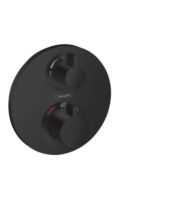 Hansgrohe Ecostat S Thermostat For Concealed Installation For 2 Functions Matt Black