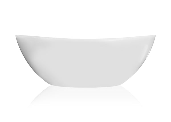 Sienna Freestanding Bath Polished White 1615x 805x610mm