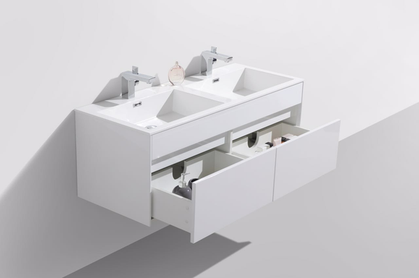 Simplicity 1200 Vanity Set White - 1200X480