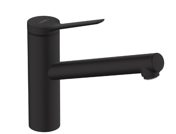 Hansgrohe Zesis M33 Single Lever Kitchen Mixer 150, 1Jet Matt Black