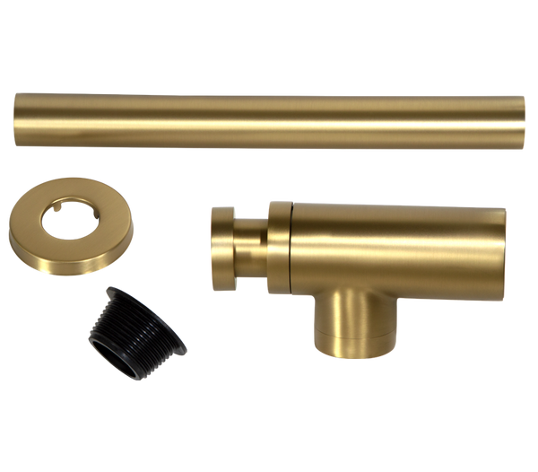 Round Bottle Trap Brushed Brass