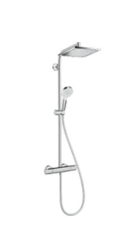 Hansgrohe Crometta E Showerpipe 240 1Jet Ecosmart With Thermostat Chrome