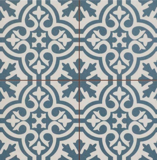 Chic Berkeley Slate Blue Ceramic Matt Tile 450x450x10.5mm (1.22sqm/box)