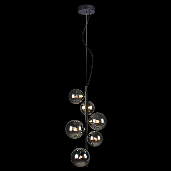 6xG9 Vertical Bubble Light BL/Smoke Bulbs Included