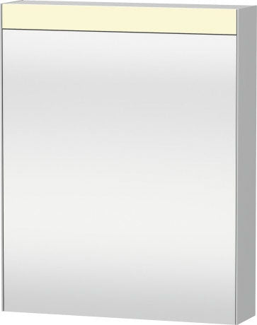 Light & Mirror Mirror Cabinet Single Door White 610 (W)X148X760 mm